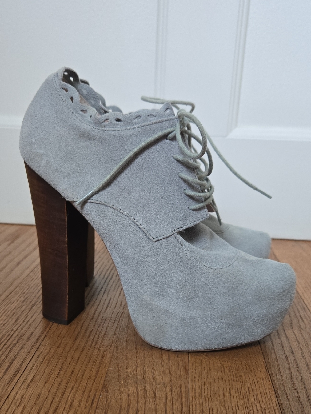 RARE Vintage Betsy Johnson Serenn Oxford Platform Booties 7.5